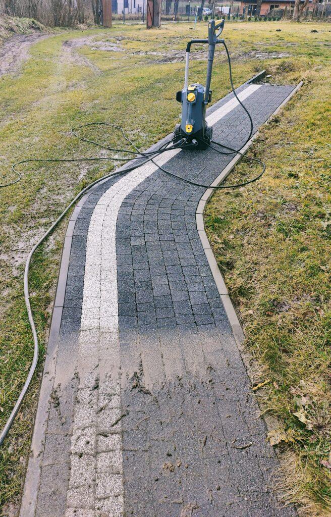 czyszczenie kostki brukowej