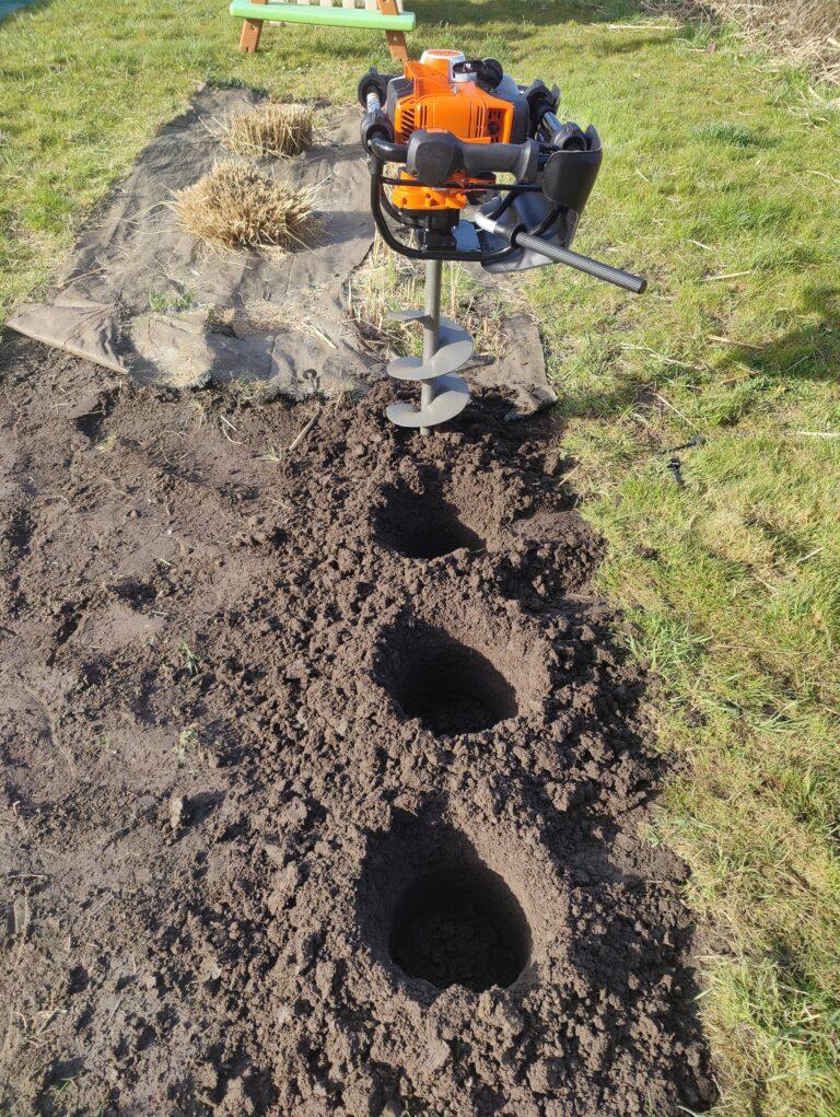 wiertnica glebowa dołowanie